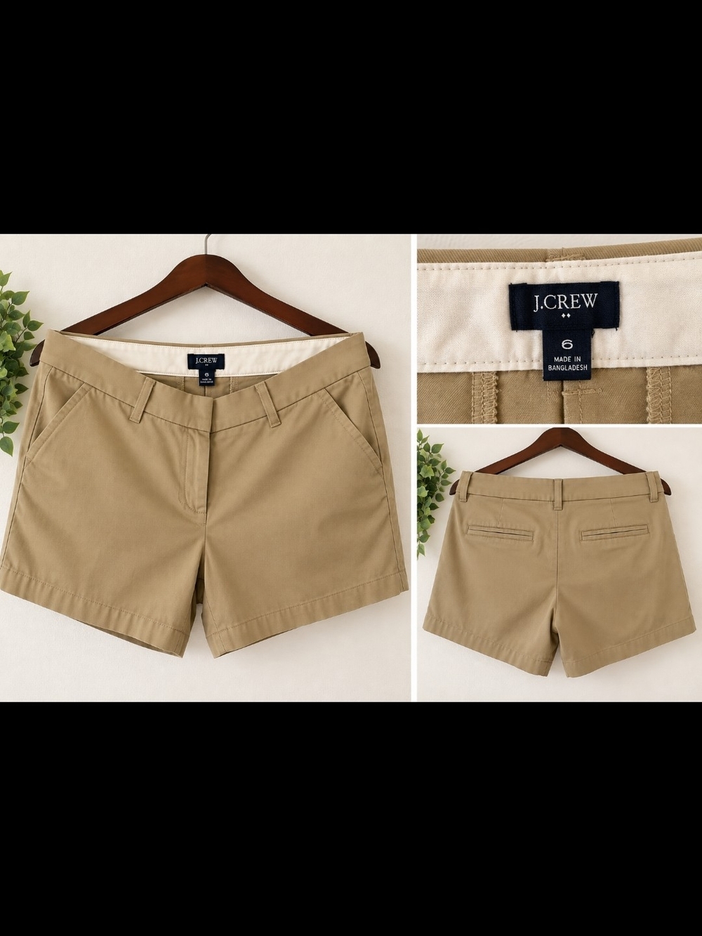 J. Crew Tan Chino Bermuda Shorts